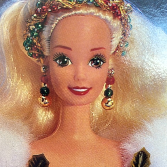 1994 Rare Misprint Boxart Happy Holidays Barbie Special Edition NIB Mint - Picture 11 of 14